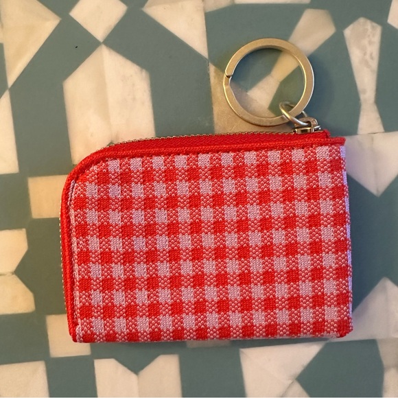 Rothy’s poppy gingham wallet keychain - Picture 2 of 3